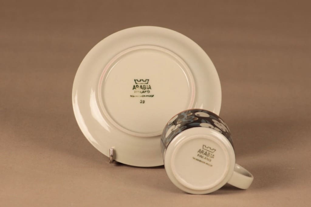 Arabia Taika coffee cup and plates(2) designer Inkeri Seppälä 4