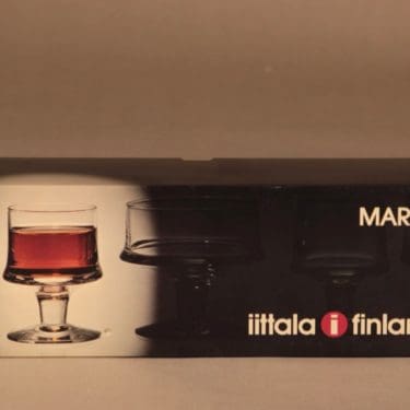 Iittala Marski liköörilasi, 9 cl, 4 kpl, suunnittelija Tapio Wirkkala, 9 cl