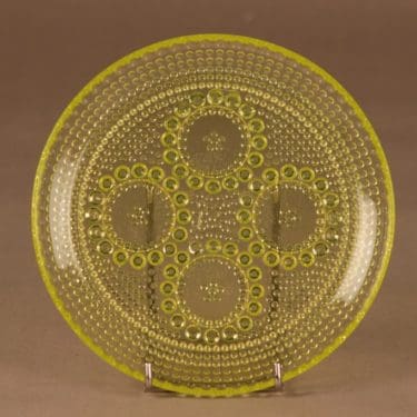 Riihimäen lasi Grapponia lautanen, 17 cm, suunnittelija Nanny Still, 17 cm