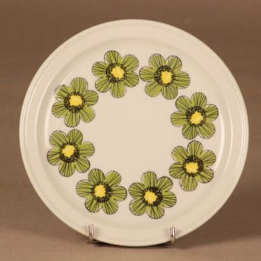 Arabia Primavera lautanen, syvä, suunnittelija Esteri Tomula, syvä, serikuva, kukka, retro