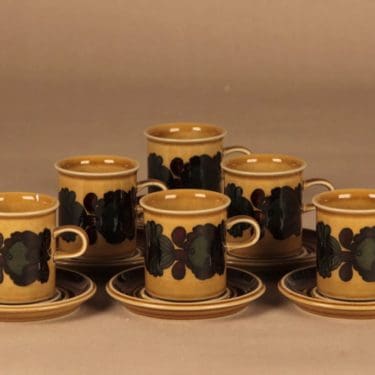 Arabia Otso coffee cup 6 pcs designer Raija Uosikkinen