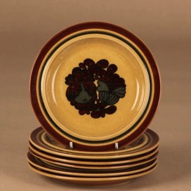 Arabia Otso lautanen, 17.5 cm, 6 kpl, suunnittelija Raija Uosikkinen, 17.5 cm