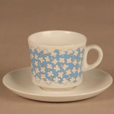 Arabia Piccicato kahvikuppi, sininen, suunnittelija Esteri Tomula,