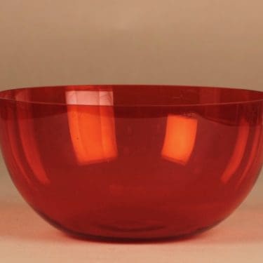 Nuutajärvi 1329 kulho, oranssi, suunnittelija Kaj Franck,