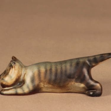 Arabia figuuri, kissa, suunnittelija Michael Schilkin, kissa, käsinmaalattu