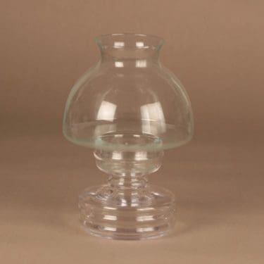 Riihimäen lasi Apollo kynttilälyhty, kirkas, suunnittelija Nanny Still,