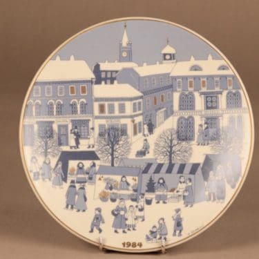 Arabia Joululautanen 1984 suunnittelija Raija Uosikkinen