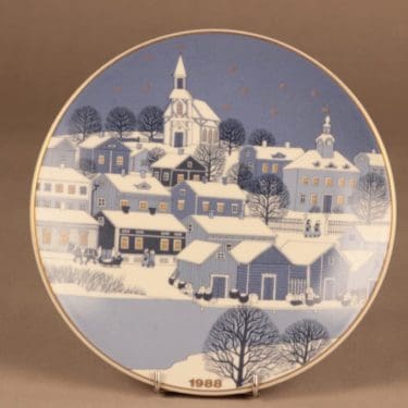 Arabia Joululautanen 1988 suunnittelija Raija Uosikkinen