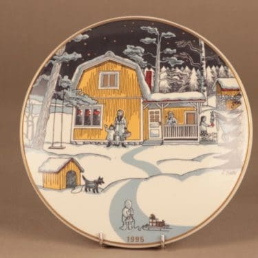 Arabia Joululautanen 1995 suunnittelija Raija Uosikkinen