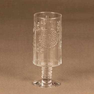 Nuutajärvi Flora viinilasi, 15 cl, suunnittelija Oiva Toikka, 15 cl