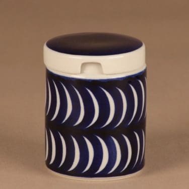 Arabia AK purkki , käsinmaalattu, suunnittelija Esteri Tomula, käsinmaalattu, signeerattu