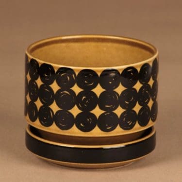 Arabia Kerä kukkaruukku, käsinmaalattu, suunnittelija Richard Lindh, käsinmaalattu