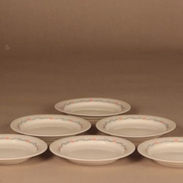 Arabia Rosette lautanen, 17 cm, 6 kpl, suunnittelija , 17 cm