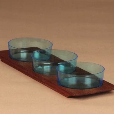 Nuutajärvi 1367 charcuterie tray, 3-part designer Saara Hopea