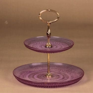 Nuutajärvi kastehelmi kerrostarjotin neodymi designer Oiva Toikka