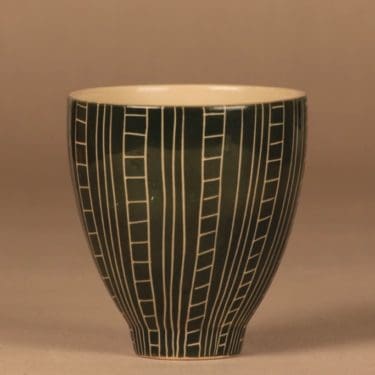 Arabia Siena maljakko, käsinraaputettu, suunnittelija Raija Uosikkinen, käsinraaputettu, käsinraaputettu