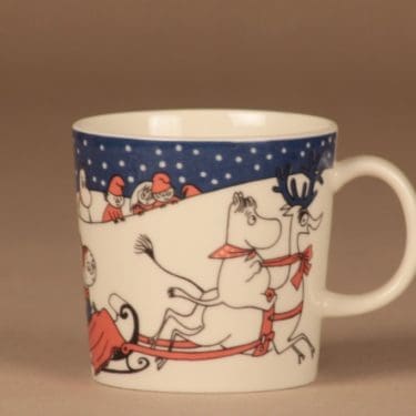 Arabia Muumi muumimuki, Joulutervehdys, suunnittelija Tove Slotte-Elevant, Joulutervehdys, muumi