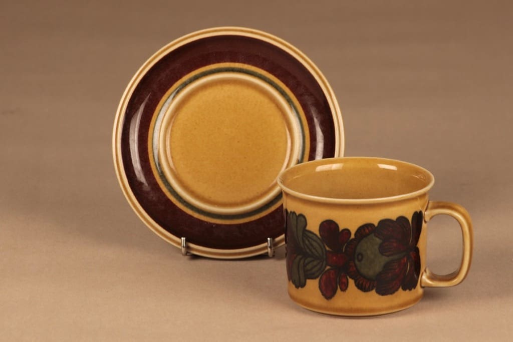 Arabia Otso kaakaokuppi, ruskea, suunnittelija Raija Uosikkinen, kuva 2