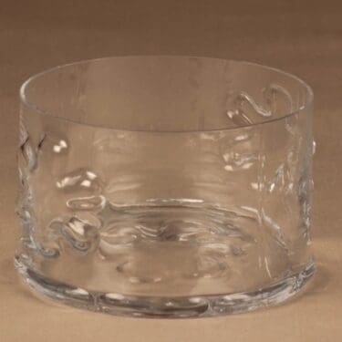 Riihimäen lasi Kasper kulho, kirkas, suunnittelija Erkkitapio Siiroinen,