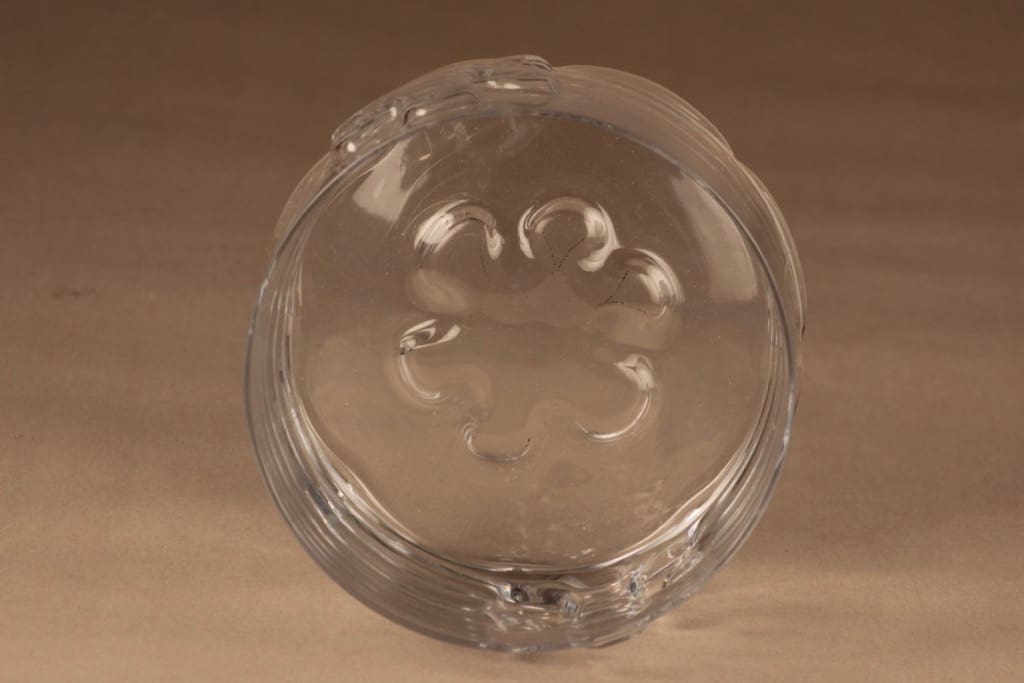 Riihimäen lasi Kasper kulho, kirkas, suunnittelija Erkkitapio Siiroinen, kuva 2