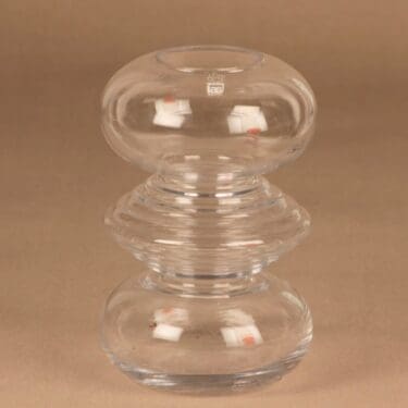 Riihimäen lasi Tiimalasi maljakko, kirkas, suunnittelija Nanny Still,