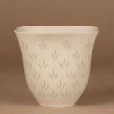 Arabia riisiposliini maljakko, signeerattu, suunnittelija Friedl Holzer-Kjellberg, signeerattu, signeerattu