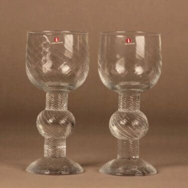 Nuutajärvi Ritari beer glass 36 cl, 2 pcs designer Timo Sarpaneva