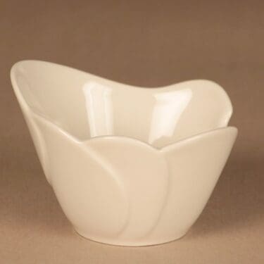 Arabia Tuuli kulho, valkoinen, suunnittelija Heljä Liukko-Sundström, moderni