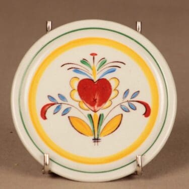 Arabia Allmoge koristelautanen, käsinmaalattu, suunnittelija tuntematon, käsinmaalattu