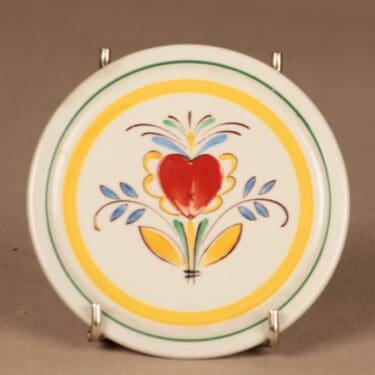 Arabia Allmoge koristelautanen, käsinmaalattu, suunnittelija tuntematon, käsinmaalattu