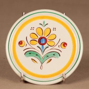 Arabia Allmoge koristelautanen, käsinmaalattu, suunnittelija tuntematon, käsinmaalattu