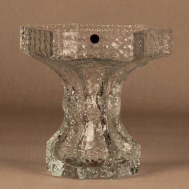 Riihimäen lasi 1418 maljakko, kirkas, suunnittelija Nanny Still,