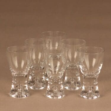 Iittala Tapio snapsilasi, 6 cl, 6 kpl, suunnittelija Tapio Wirkkala, 6 cl