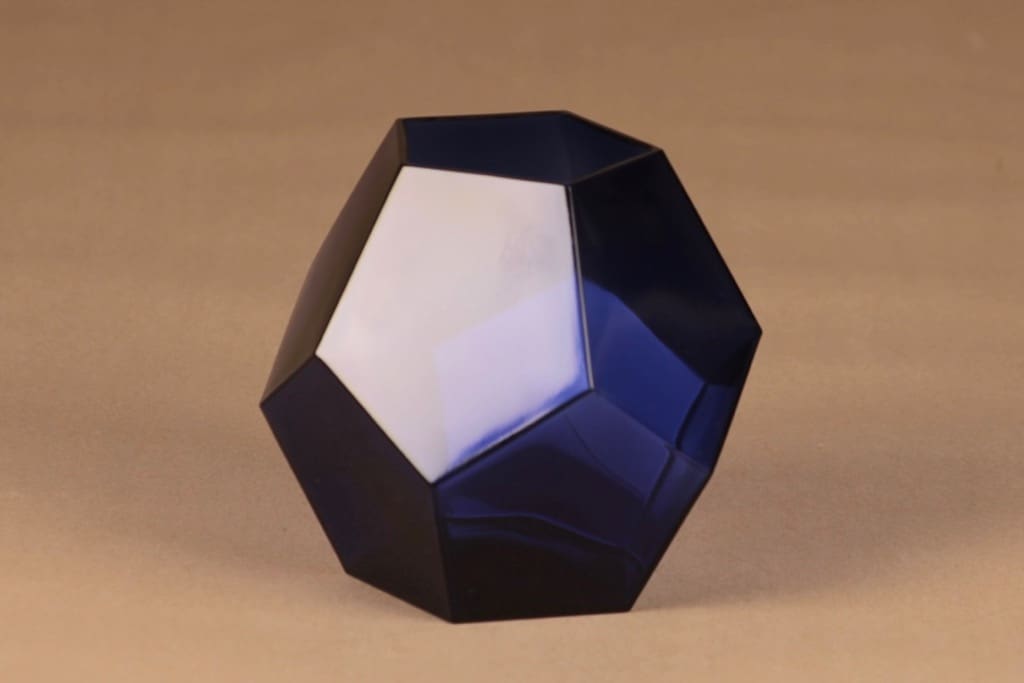 Nuutajärvi OT1461 maljakko, tumma lila, suunnittelija Oiva Toikka, kuva 2