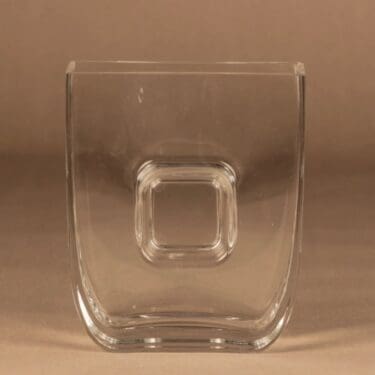 Iittala Saana maljakko, kirkas, suunnittelija Valto Kokko,