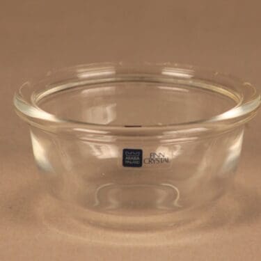 Nuutajärvi Luna dessert bowl, clear designer Kaj Franck