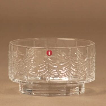 Iittala Kuusi annoskulho, kirkas, suunnittelija Jorma Vennola,