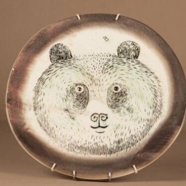 Nuutajärvi Fauna Fennica seinätaulu, Karhu, suunnittelija Oiva Toikka, Karhu