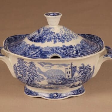 Arabia Maisema terriini, sininen, suunnittelija tuntematon,