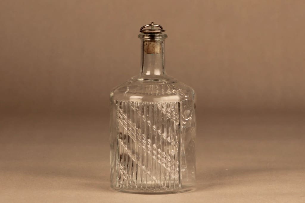 Riihimäen lasi Flindari karahvi, kirkas, suunnittelija Nanny Still,