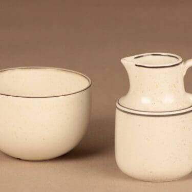 Arabia Birka sokerikko ja kermakko, suunnittelija Stig Lindberg,