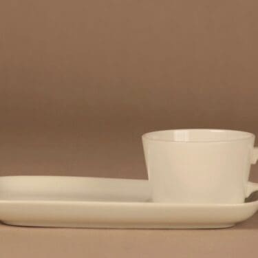 Arabia BA breakfast set, white designer Kaj Franck