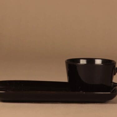 Arabia BA breakfast set, black designer Kaj Franck