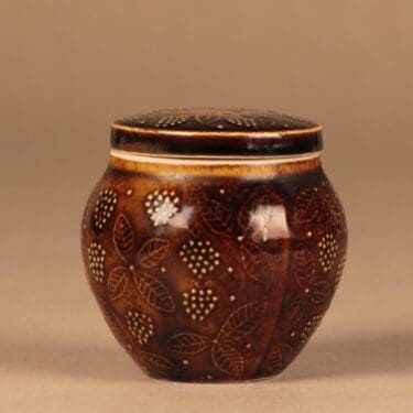 Arabia Chymos hillopurkki, ruskea, suunnittelija Ulla Procope,