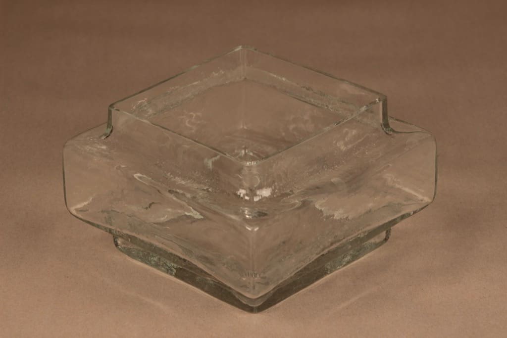 Riihimäen lasi Palkki maljakko, kirkas designer Helena Tynell 2