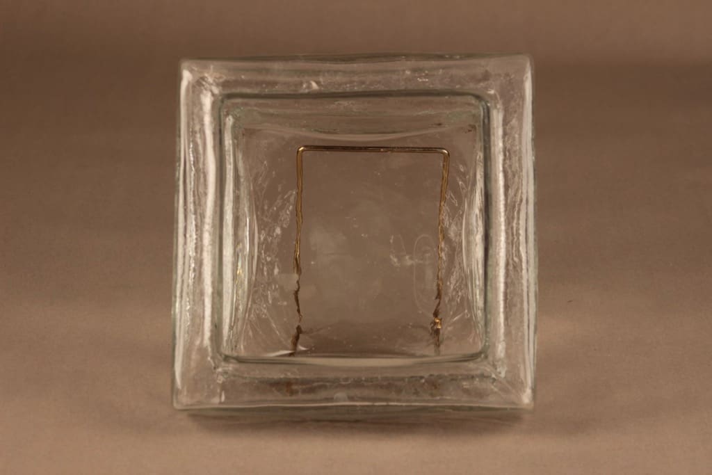 Riihimäen lasi Palkki maljakko, kirkas designer Helena Tynell 3