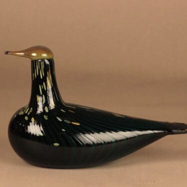 Nuutajärvi lintu , Suokuovi, suunnittelija Oiva Toikka, Suokuovi, signeerattu, numeroitu