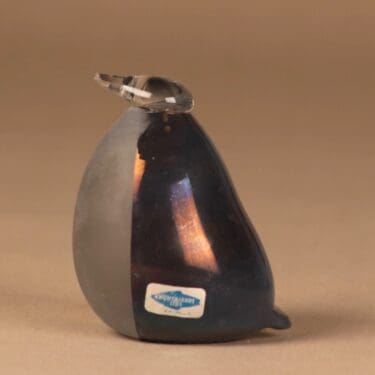 Nuutajärvi lintu , Pingviini, suunnittelija Oiva Toikka, Pingviini, signeerattu kuva 2