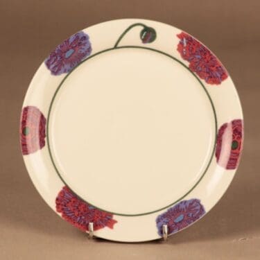 Arabia Illusia lautanen, 18 cm, suunnittelija Fujiwo ishimoto, 18 cm, kukka