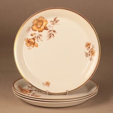 Arabia Myrna lautanen, 26 cm, 5 kpl, suunnittelija Olga Osol, 26 cm, kukka